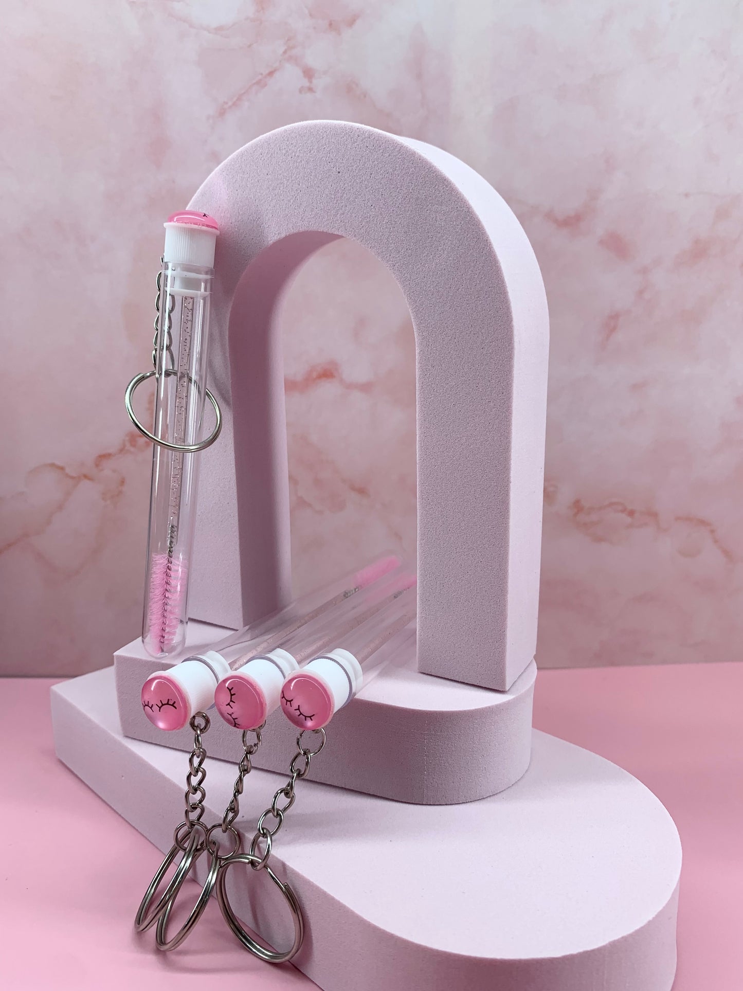 Pink Lash Tube - Keychain